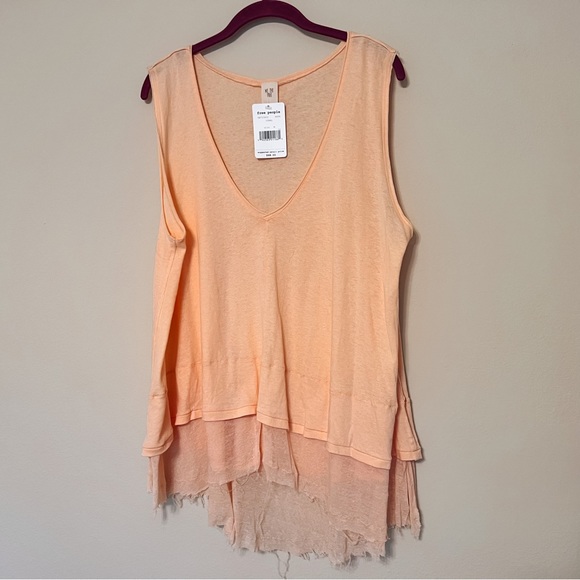 We The Free Tops - Free People | We the Free Peachy Coral Tee Lagenlook Layered Tank